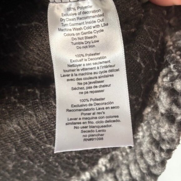 University Of Tennessee Vols Sherpa Pullover Black White Cozy 1/4 Zip Collegiate - Picture 7 of 10